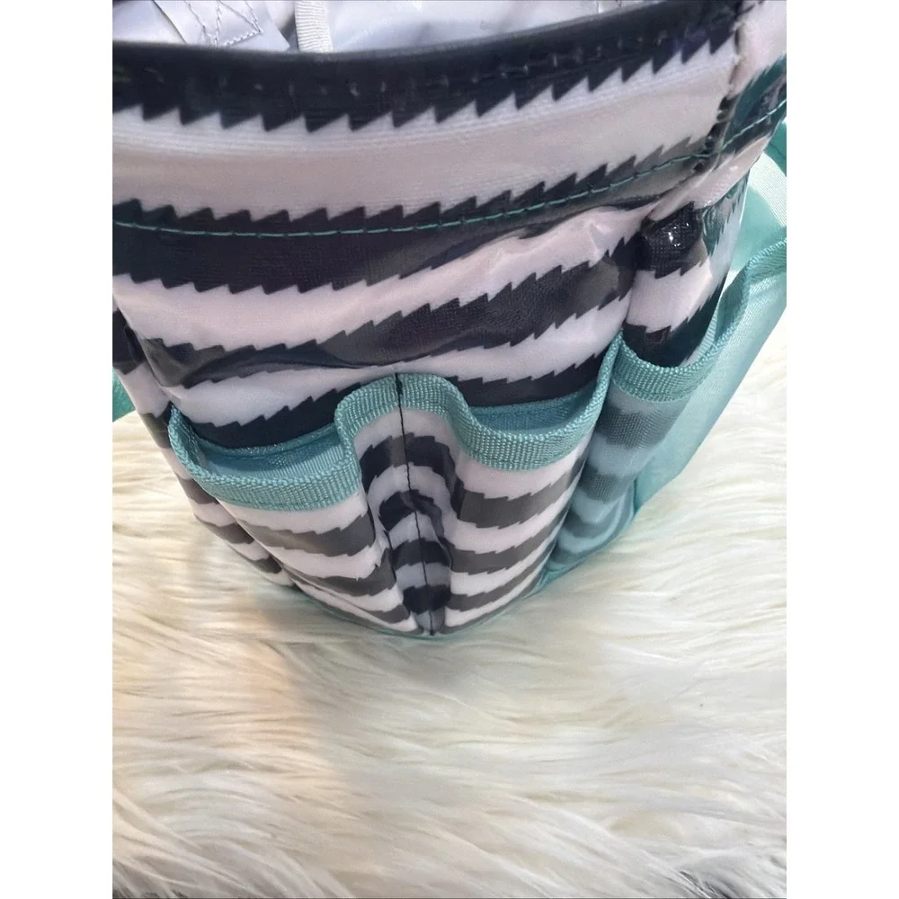 Thirty-One Round About Caddy Shower Beach Utility School Tools Tote Mesh Bottom